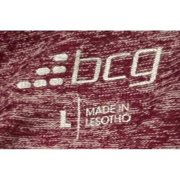 bcg Womens Activewear Hoodie Sz Large Pink Moisture Wicking Running Aerobic Shir - Picture 3 of 7
